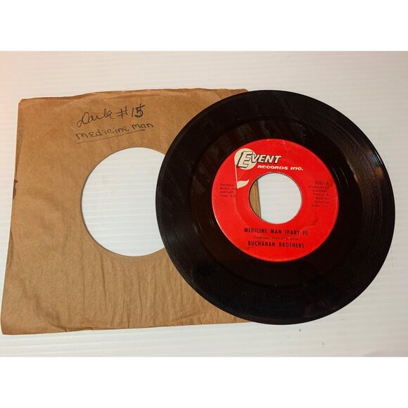 Buchanan Brothers "Medicine Man" Part I & II 7" Vinyl Record 45 RPM Event Record - Picture 1 of 5